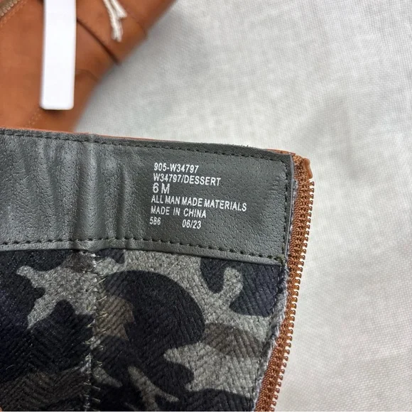 White Mountain Women's Brown Dark Tan Dessert Zipper Booties Shoe Size 6 - Picture 10 of 12